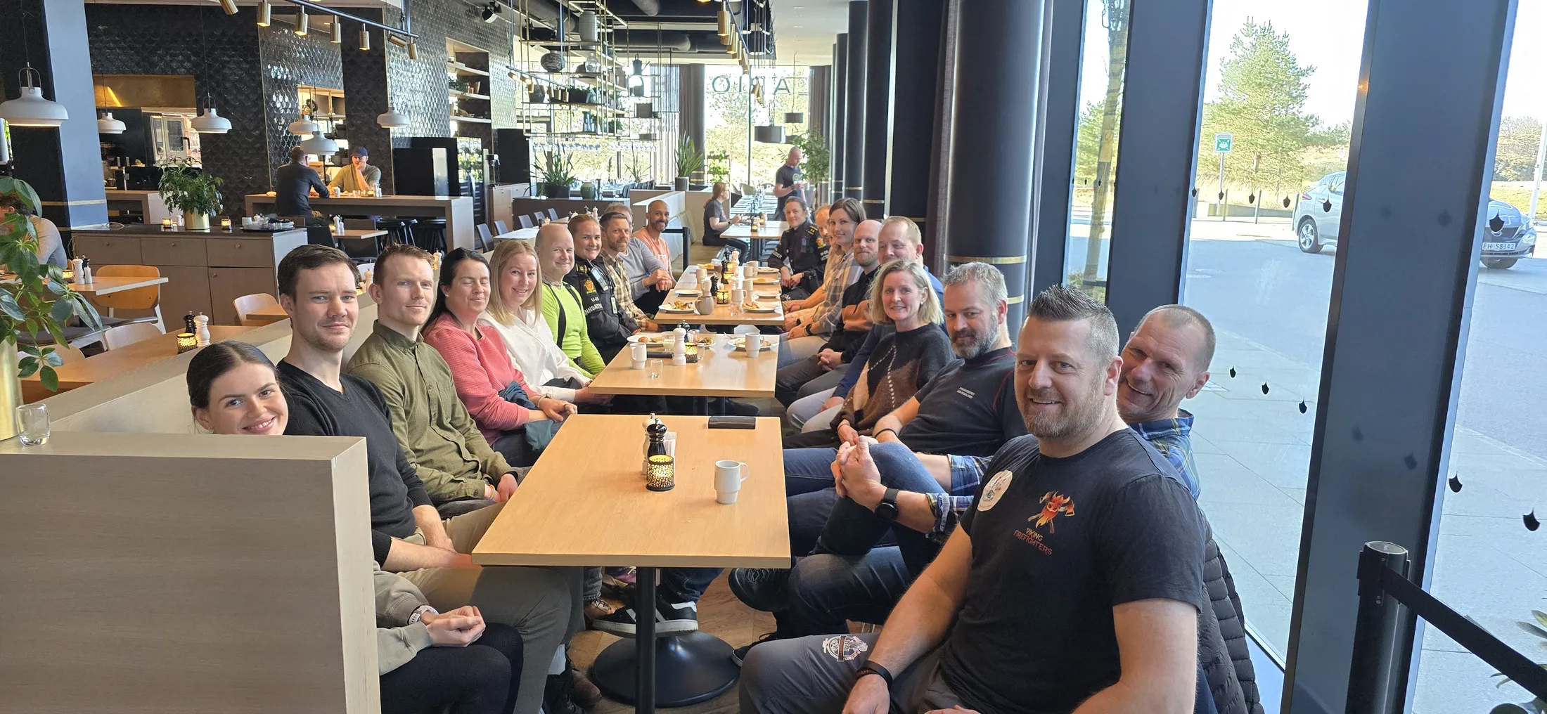Beredskapsfrokost med deltakere fra flere etater